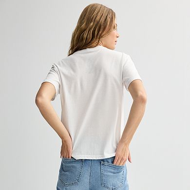 Juniors' Modern Lux Getaway Car Graphic Tee