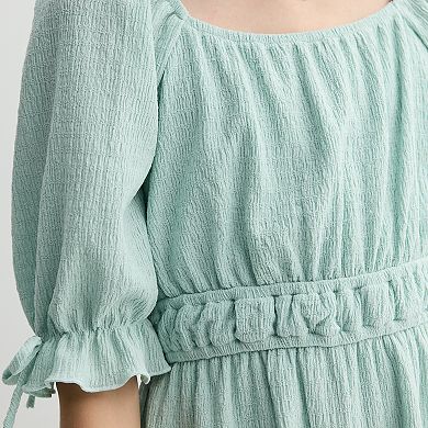 Girls' 7-16 Trixxi Pucker Knit Jumpsuit