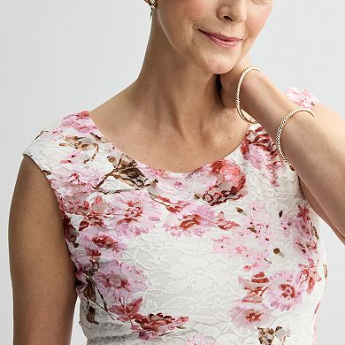 Women's Studio Connection Lace Flounce Dress