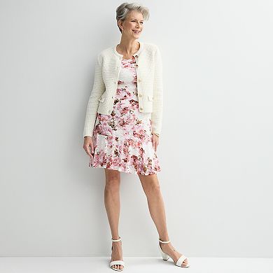 Women's Studio Connection Lace Flounce Dress