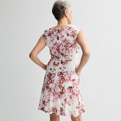 Women's Studio Connection Lace Flounce Dress