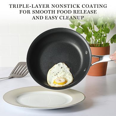 Martha Stewart Lockton 2-Piece Heavy Gauge Aluminum Nonstick Frying Pan Set