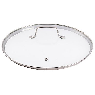 Martha Stewart Castelle 12 in. Stainless Steel Rounded Multi-Purpose Pan & Steamer Insert