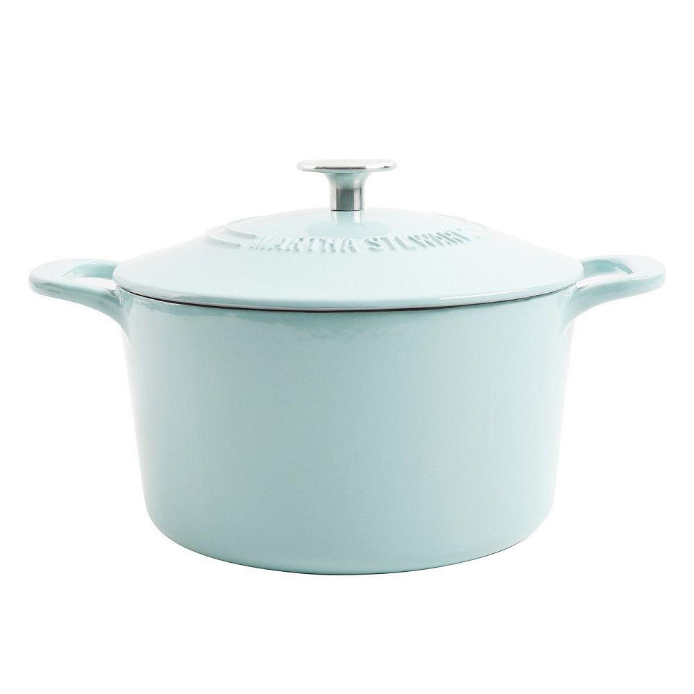 Martha Stewart Gatwick Ombre 7 Qt. Enameled Cast Iron Dutch Oven