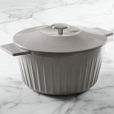 Martha Stewart Eastholm 3 Qt. Enameled Cast Iron Dutch Oven with Lid