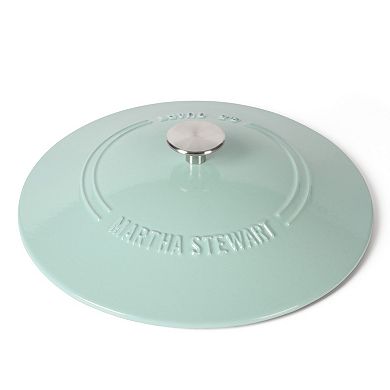 Martha Stewart 3.5 Qt. Enameled Cast Iron Dutch Oven Braiser