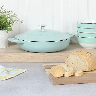 Martha Stewart 3.5 Qt. Enameled Cast Iron Dutch Oven Braiser