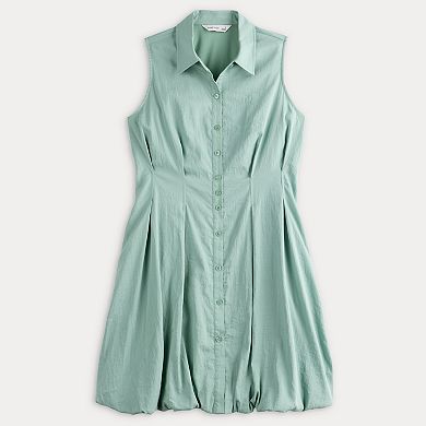 Women's Nine West Bubble Hem Shirt Dress
