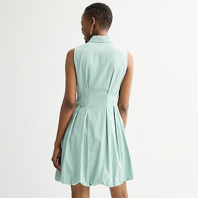 Women's Nine West Bubble Hem Shirt Dress