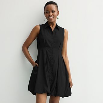 Women's Nine West Bubble Hem Shirt Dress