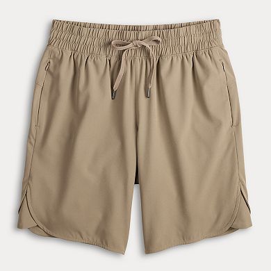 Women's Tek Gear® Woven Tie Front Bermuda Athletic Shorts
