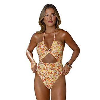 Women's Cupshe JoJo Dazed Strappy Cutout One-Piece Swimsuit