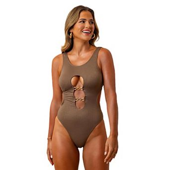 Women's Cupshe JoJo Dune Cutout Monokini Swimsuit