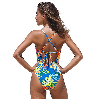 Women's CUPSHE Crossback One-Piece Swimsuit