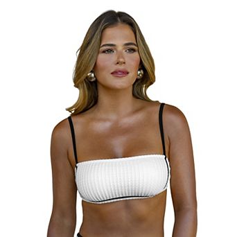 Women's Cupshe Contrast Binding Bikini Top