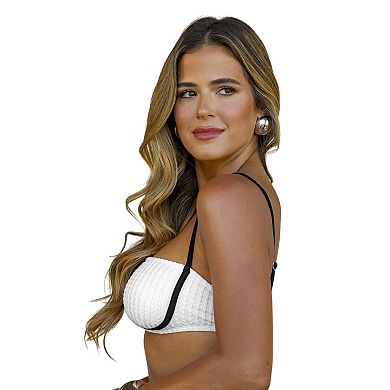 Women's Cupshe Contrast Binding Bikini Top
