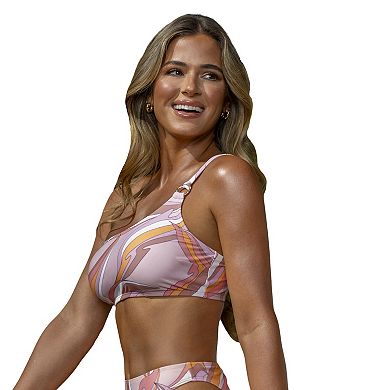 Women's Cupshe Retro One Shoulder Bikini Top