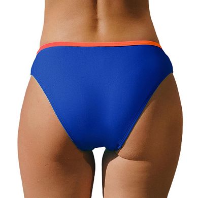 Juniors' CUPSHE Colorblock Swim Bottoms