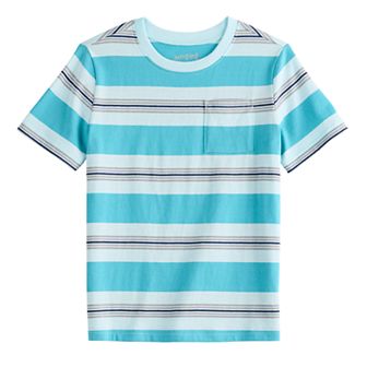 Boys 4-12 Jumping Beans® Short Sleeve Stripe Pocket Tee