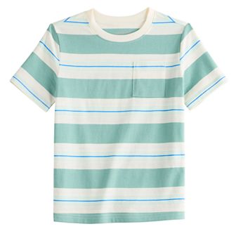 Boys 4-12 Jumping Beans® Short Sleeve Stripe Pocket Tee