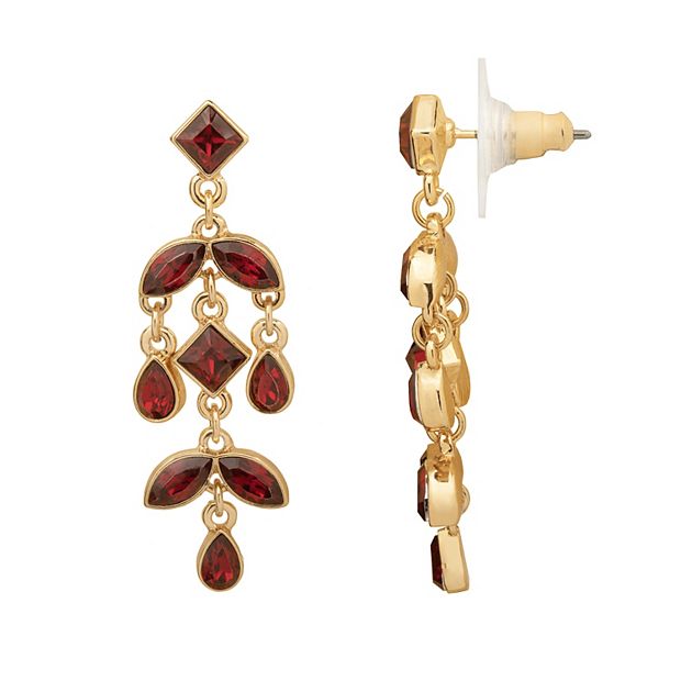 Emberly Gold Tone Chandelier Earrings