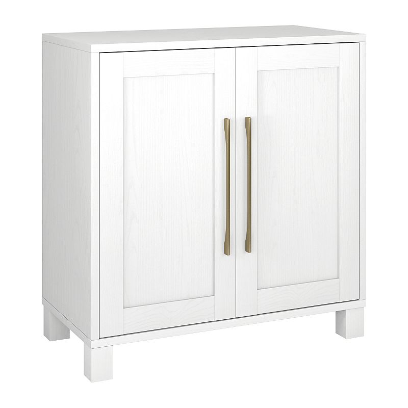 Finley & Sloane Chabot 28" Wide Rectangular Accent Cabinet, White