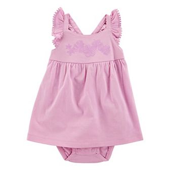 Baby Girl Carter's Pom Pom Sunsuit