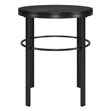 Finley & Sloane Gaia Wide Round Side Table with MDF Top