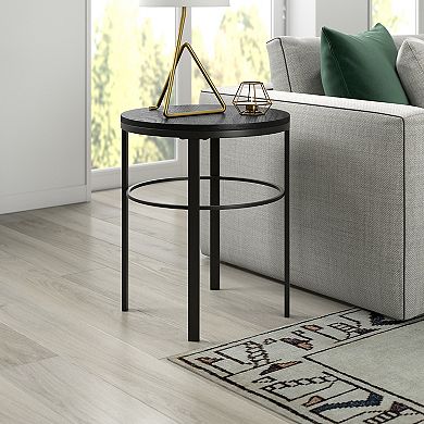 Finley & Sloane Gaia Wide Round Side Table with MDF Top