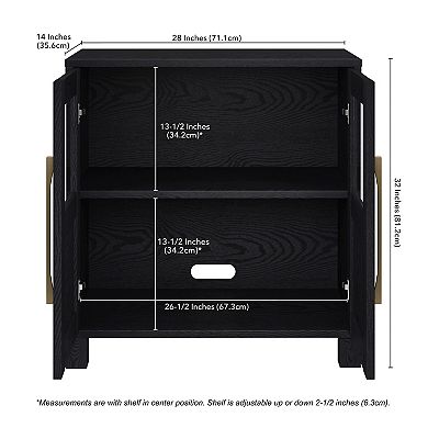 Finley & Sloane Holbrook 28" Wide Rectangular Accent Cabinet