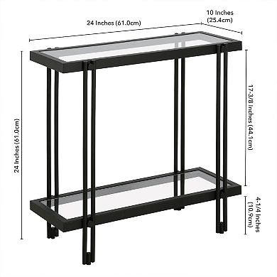 Finley & Sloane Inez 24" Wide Rectangular Side Table