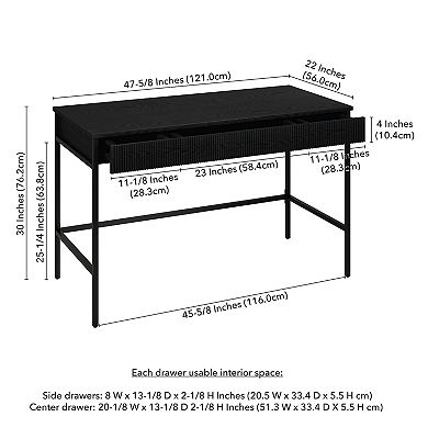 Finley & Sloane Nolan 48-in. Wide Rectangular Writing Desk