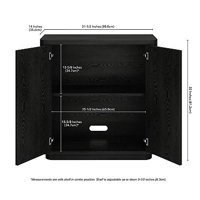 Finley & Sloane Plympton 32" Wide Rectangular Accent Cabinet