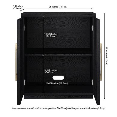 Finley & Sloane Tillman 28" Wide Rectangular Accent Cabinet