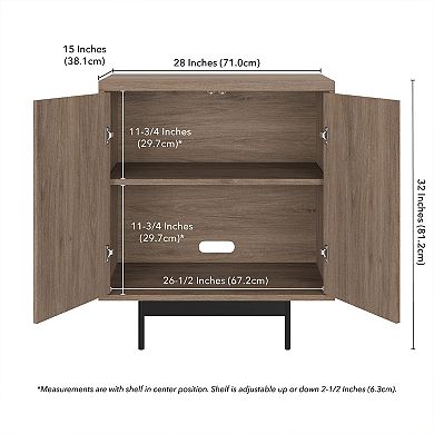 Finley & Sloane Whitman 28" Wide Rectangular Accent Cabinet