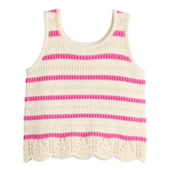 Baby & Toddler Girl Jumping Beans® Mixed Stitch Sweater Tank Top