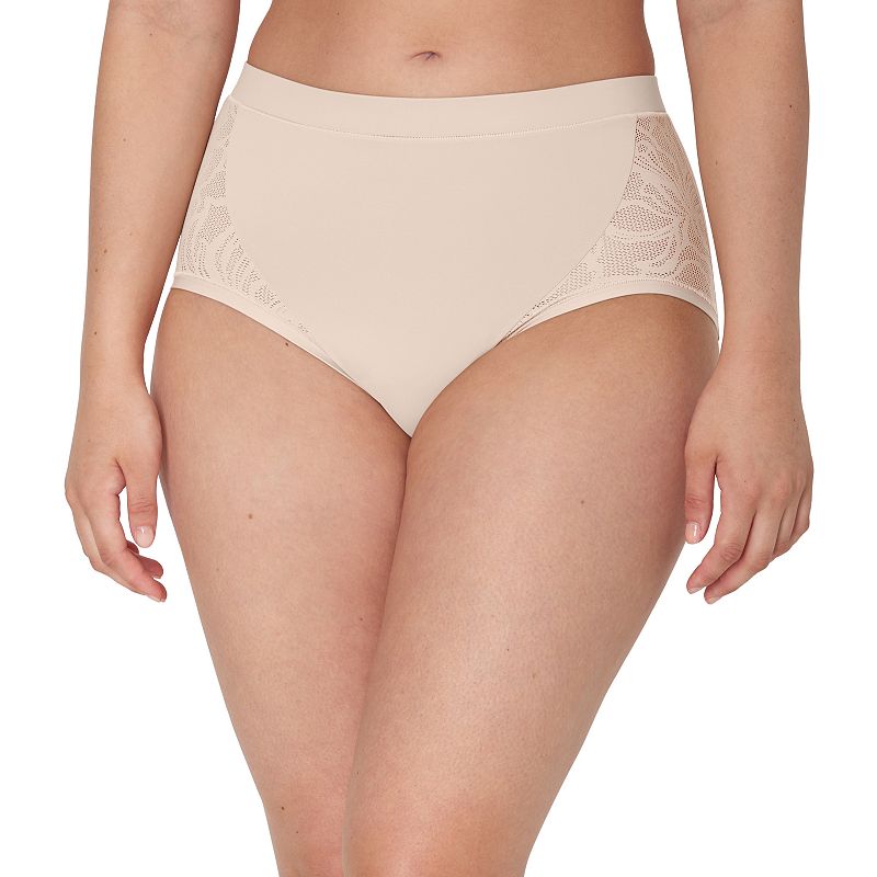 Women's Bali®'s Coolest Smoothing High-Waist Brief Panty DFCSBF, Size: XXL, Sandshell