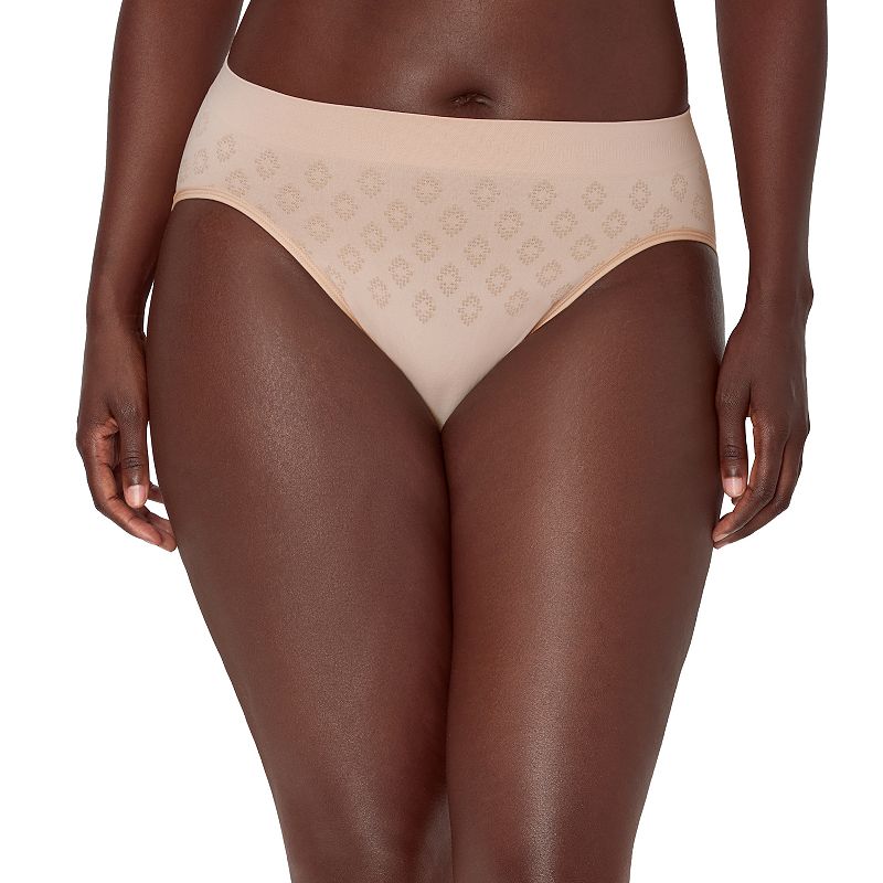Women's Bali® Confident Light Leak & Period Protection Hi-Cut Panty DFSLH1, Size: Medium, Brown