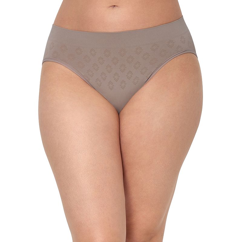 Women's Bali® Confident Light Leak & Period Protection Hi-Cut Panty DFSLH1, Size: Small, Evening Blush