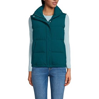Women's Lands' End Wide Channel 600 Down Puffer Vest