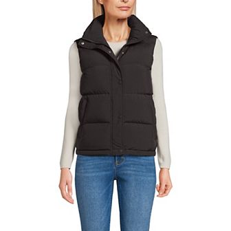 Women's Lands' End Wide Channel 600 Down Puffer Vest