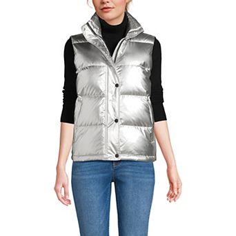 Women's Lands' End Wide Channel 600 Down Puffer Vest