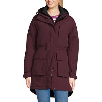 Women's Lands' End Squall Waterproof Insulated 3-in-1 Winter Parka