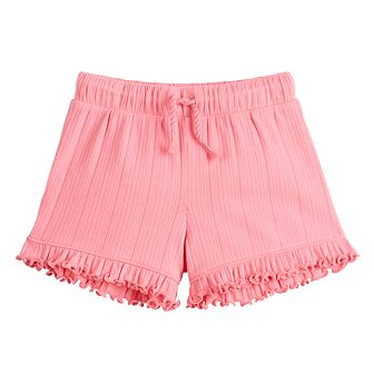 Girls 4-12 Jumping Beans® Ribbed Ruffle Shorts