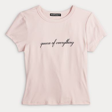 Juniors' Harper & Ivy Graphic Baby Tee