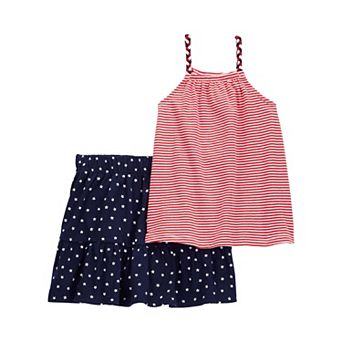Toddler Girl Carter's 2 pc Tank Top & Skort Set