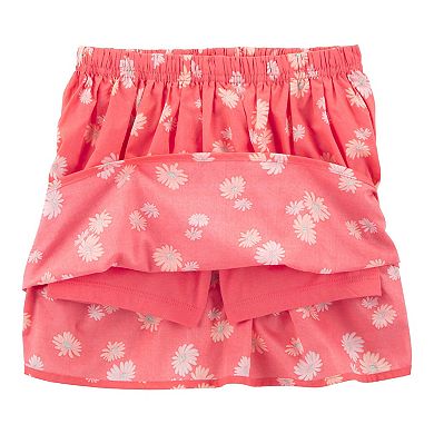 Girls 4-8 Carter's 2-pc. Ribbed Tank Top & Floral Skort Set
