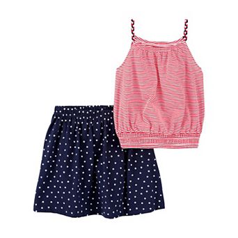 Girls 4-8 Carter's 2 pc Tank Top & Skort Set
