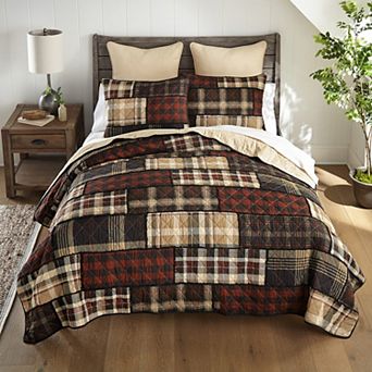 Donna Sharp Plaid Cotton Quilt Set with Shams