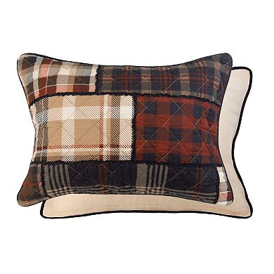 Donna Sharp Plaid Cotton Pieced Quilt Set with Shams
